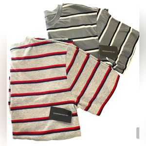 NWT Mens/Boys No Boundaries Basic Striped Tees